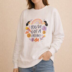 NWT Grace Lee x Uniqlo You've Got a Friend Crewneck Sweatshirt Sz XL